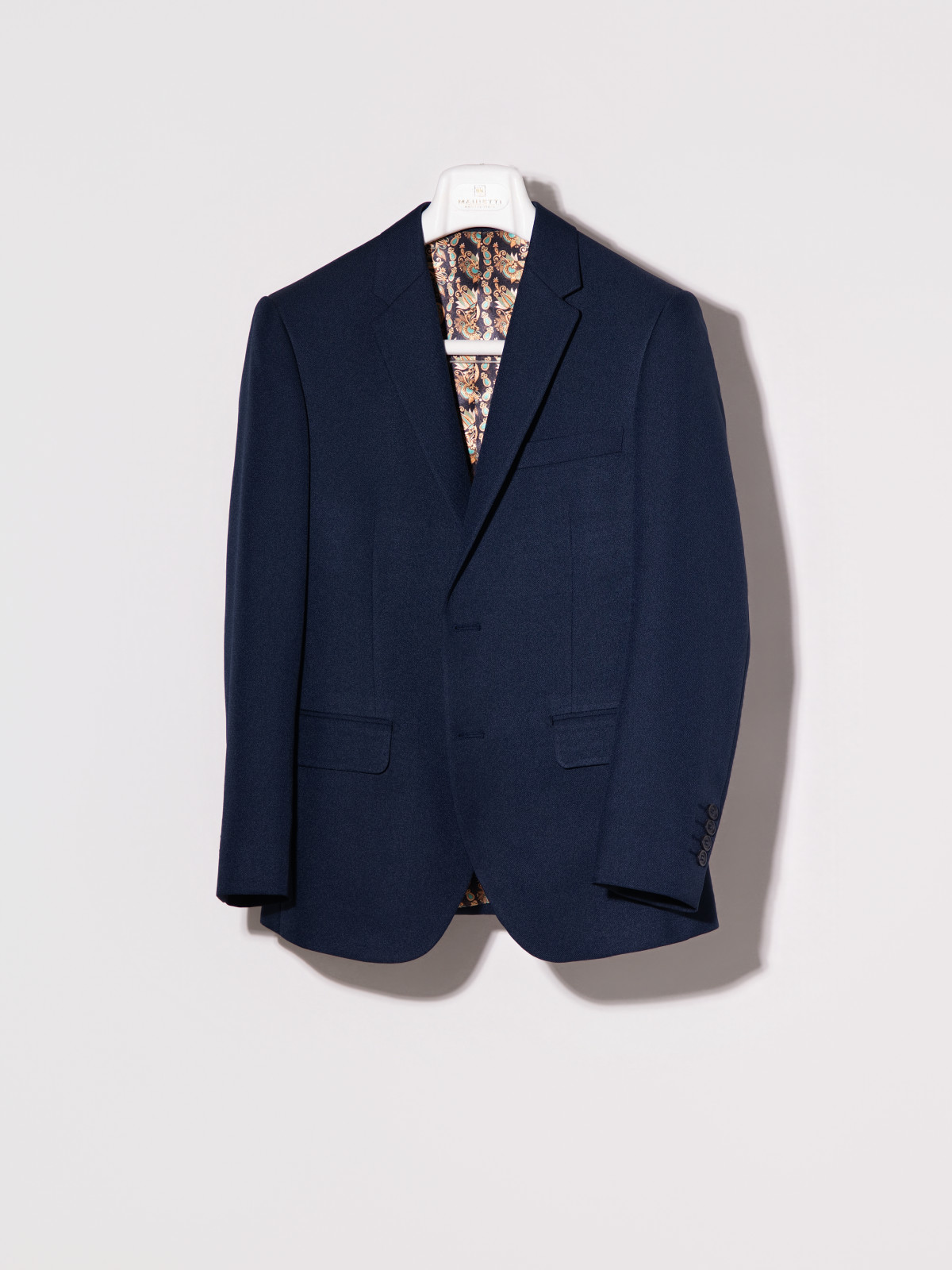 深藍西裝出租｜花紋裡布設計款 台中西服租借