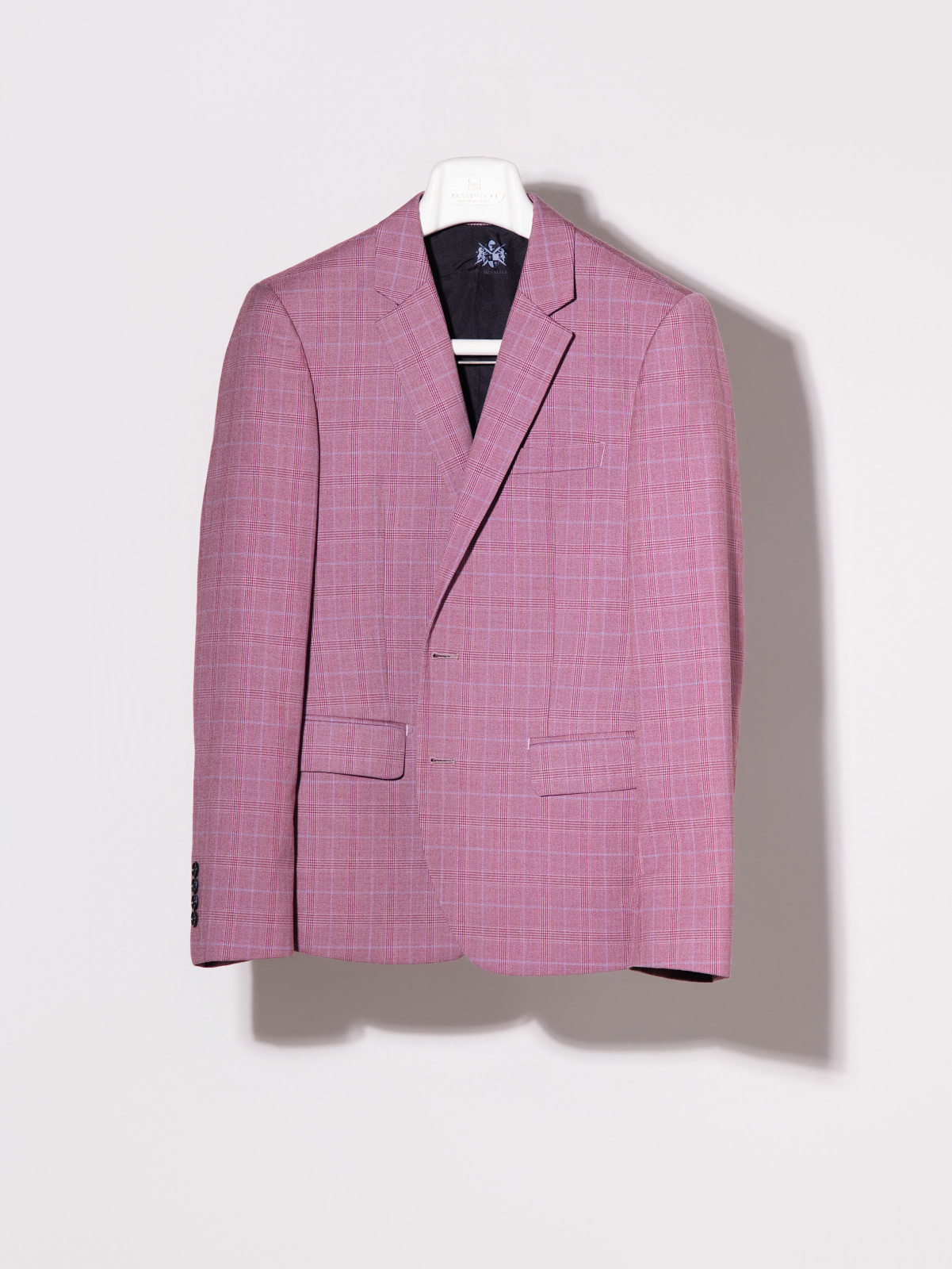 粉紅格紋西裝出租｜粉色西服 婚禮特殊色系