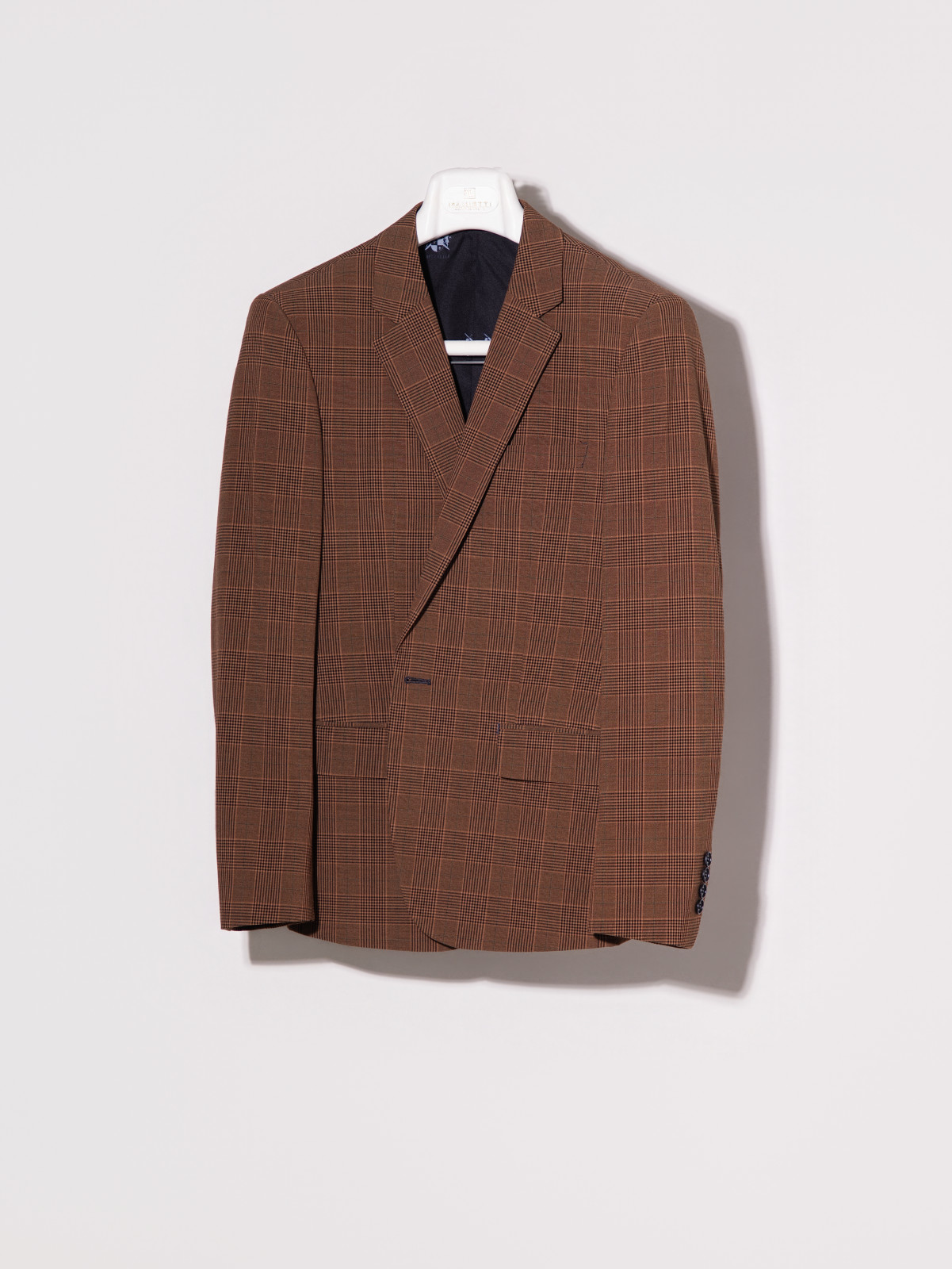 棕色格紋西裝出租｜咖啡色西服 紳士穿搭