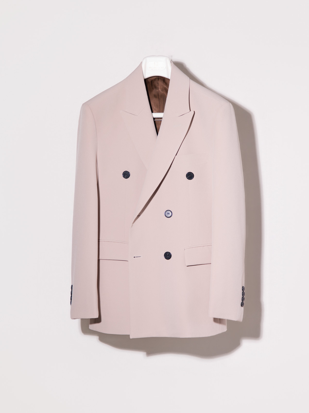 粉膚色雙排扣西裝出租｜訂婚新郎西服 浪漫色系