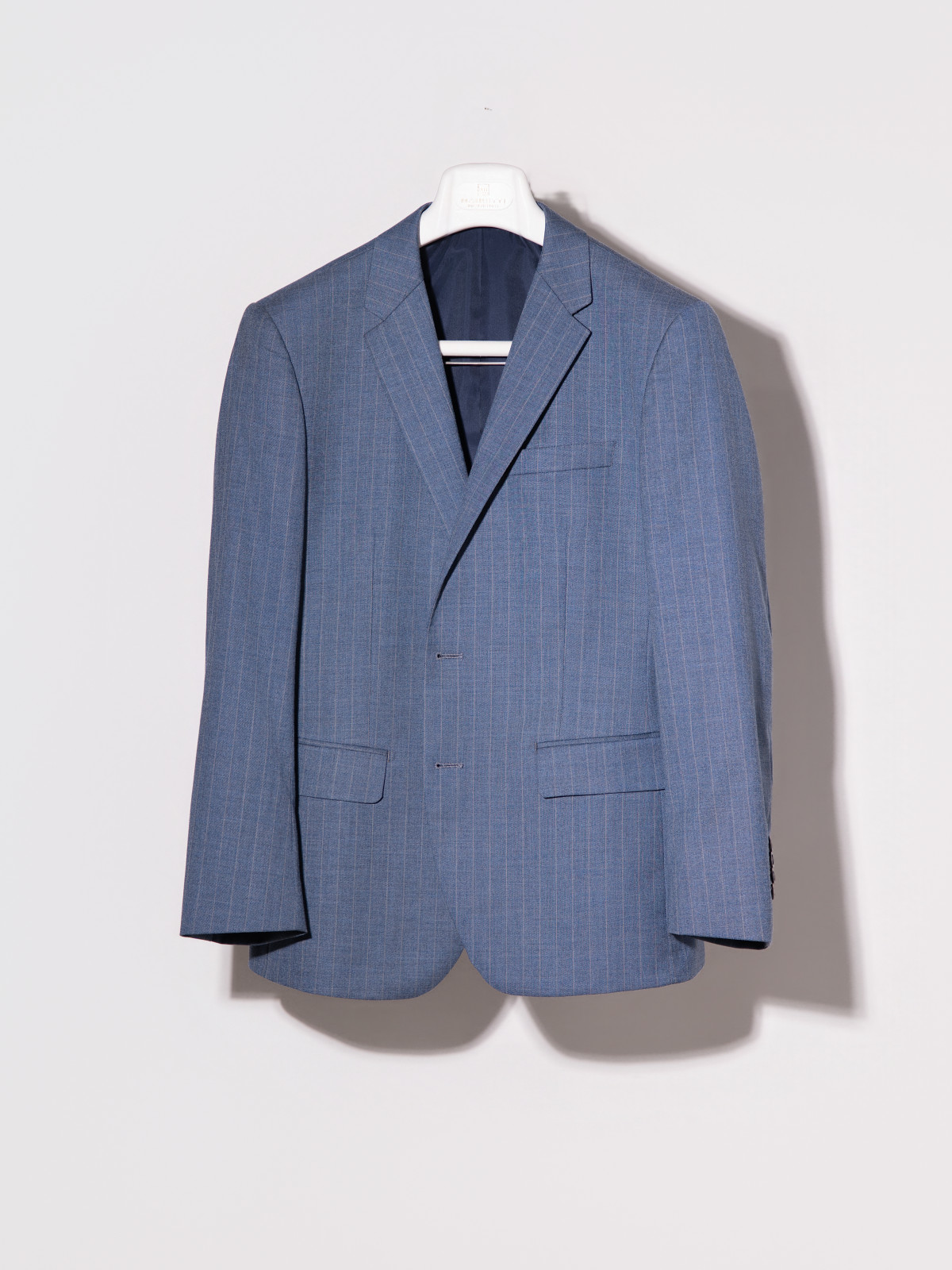 藍灰條紋西裝出租｜細條紋西服 商務婚禮兩用